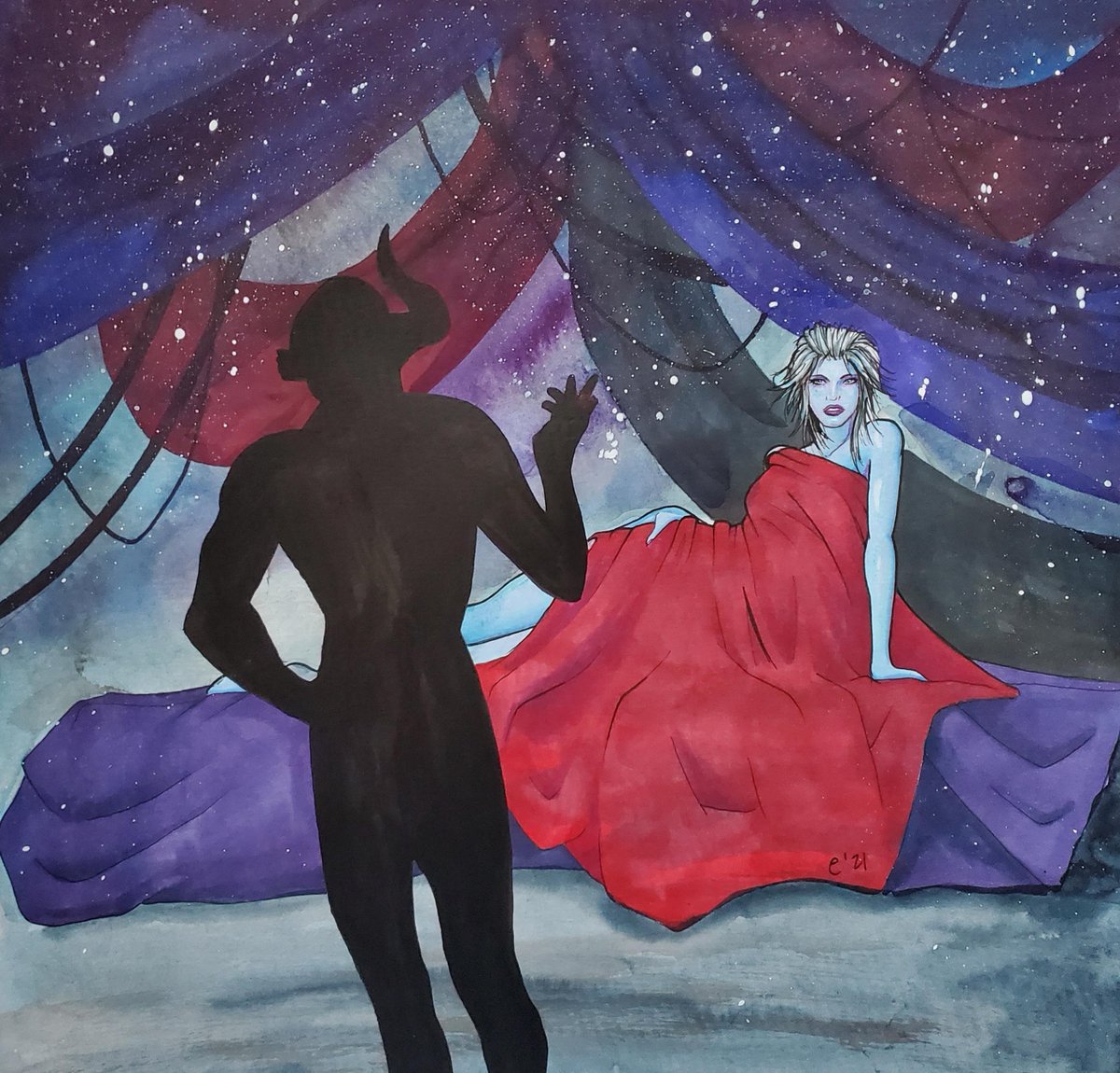 ericinks's tweet image. With Season 15 mostly announced, it feels appropriate to repost this from February.

"The helmet stayed on."

#destiny2 #destiny2art #destinyart