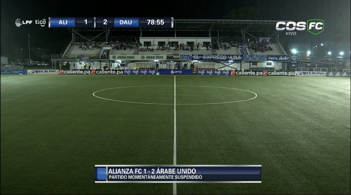 cableondasports's tweet photo. PARTIDO SUSPENDIDO 🚨

Alianza y Árabe Unido en el Javier Cruz 🏟️

#LPFxCOS https://t.co/M6AiJ7L8N0