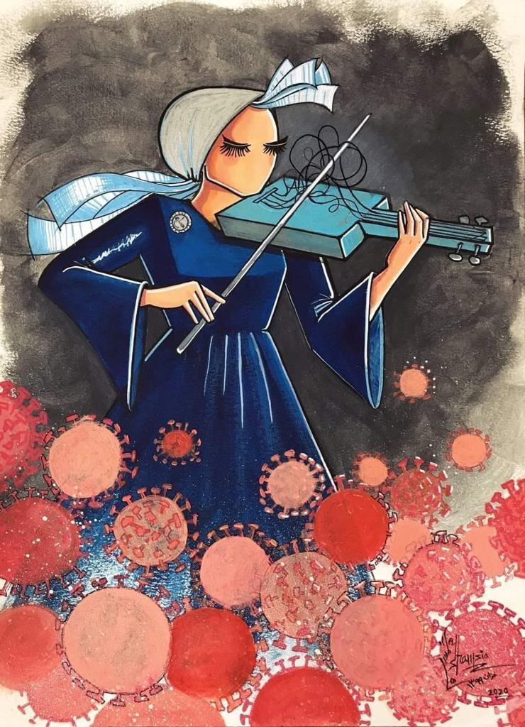 Este hilo es sobre obras de la artista y grafitera afgana Shamsia Hassani. Si las hacemos circular será como dar voz a ella y a todas las mujeres  afghanas, que estan viviendo un infierno. Gracias.
1/n