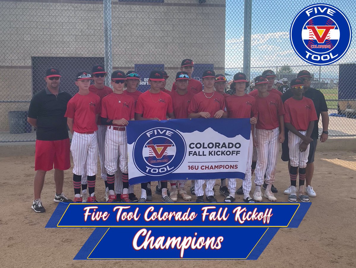 🏆CHAMPIONS🏆

Congrats to Colorado Rage 16U on winning the 16U Division Championship of the <a href="/FiveTool/">Five Tool Baseball</a> Colorado Fall Kickoff!

#WatchEm