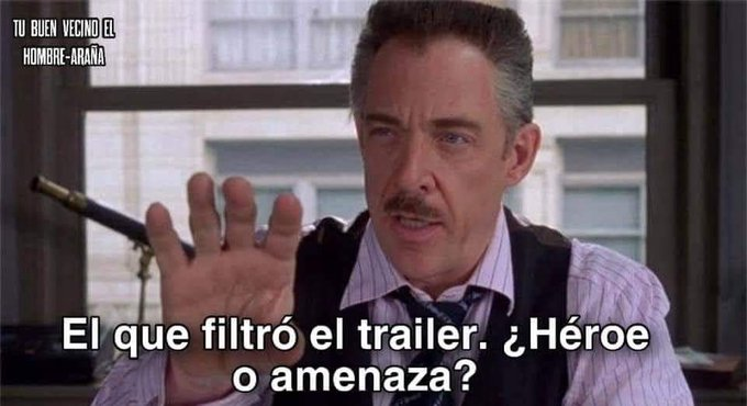 el mejor meme de la filtración del trailer de #SpiderManNoWayHome