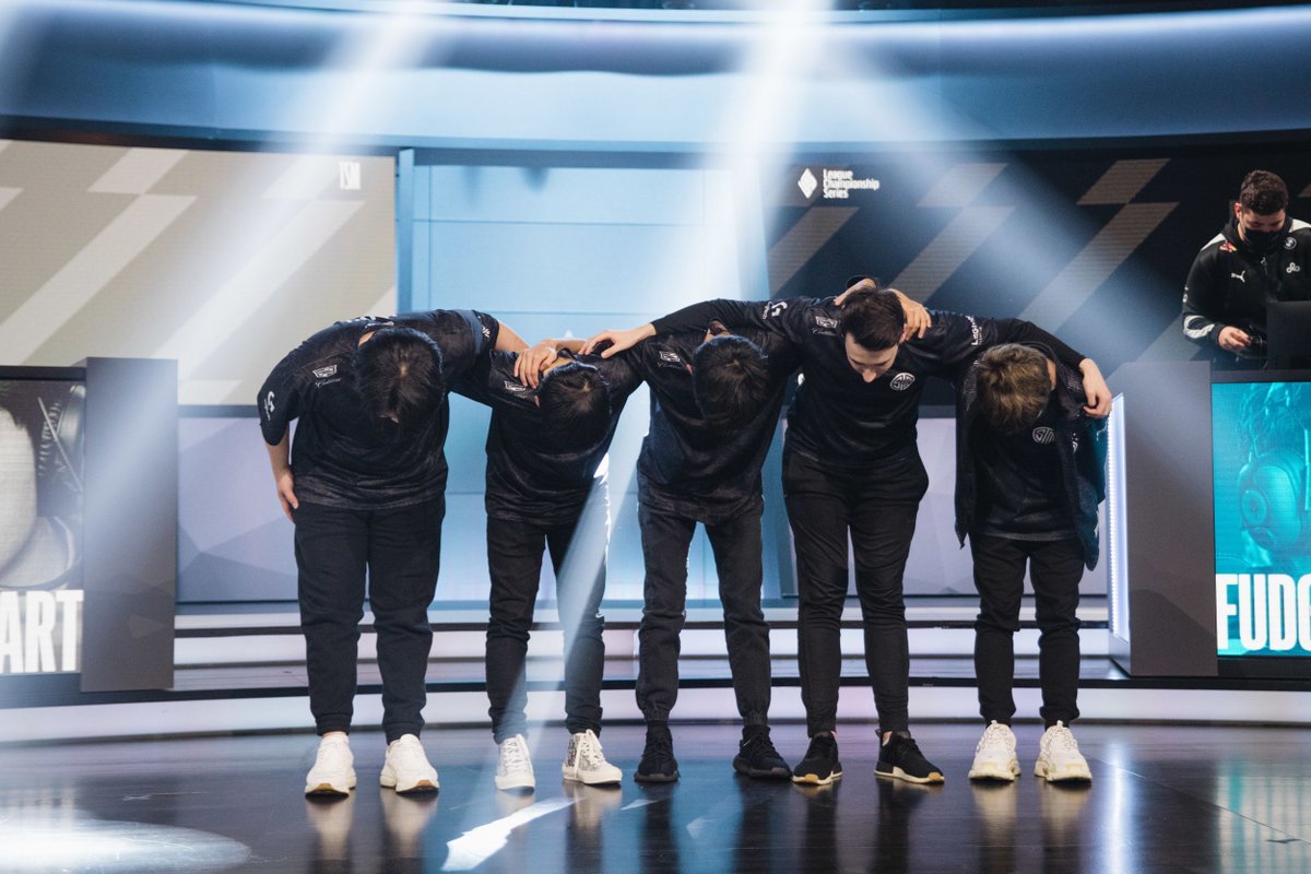 TSM's tweet photo. We went all the way, but not far enough. After five games, our Lower Bracket run ends and our qualification for Worlds is impeded.

Our work to rebuild and recover starts today. We'll make all our fans proud yet.

2022 will be the year of TSM FTX. https://t.co/YnVto99aX2