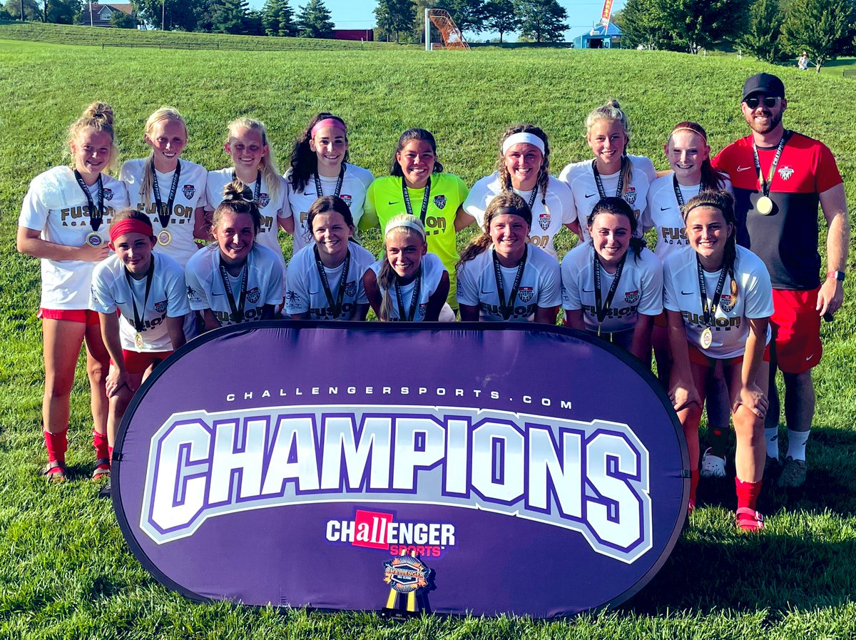 What a way to begin what will be the final club soccer season for many of these ladies. CHAMPS of the <a href="/CS_CWE/">ChallengerSports CWE</a> Fall Classic. <a href="/kcfusionsc/">KC Fusion</a> #FusionFamily