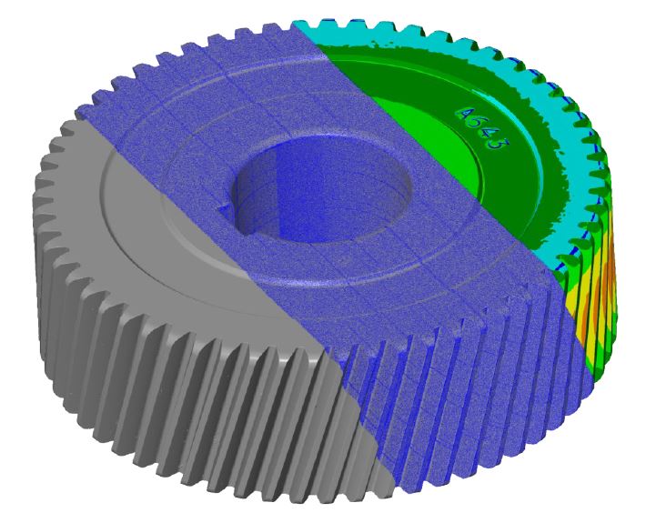 scan_xpress's tweet photo. Our team performed a helical gear quality control test for a prospective customer using @GOM_Metrology  ATOS Q. Check out the awesome finished 3D scan data!

To read the full story &amp; download the gear report: https://t.co/SfUq7tOL0T

#3D #Engineering https://t.co/TYy9sfEWZ2