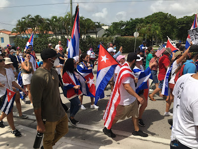 johnjsuarez's tweet photo. Cuban Freedom March in Miami today a successful nonviolent action https://t.co/NhGkVRsxkm #CubanFreedomMarch #EstamosConectados 1/ https://t.co/WVlySBybkT