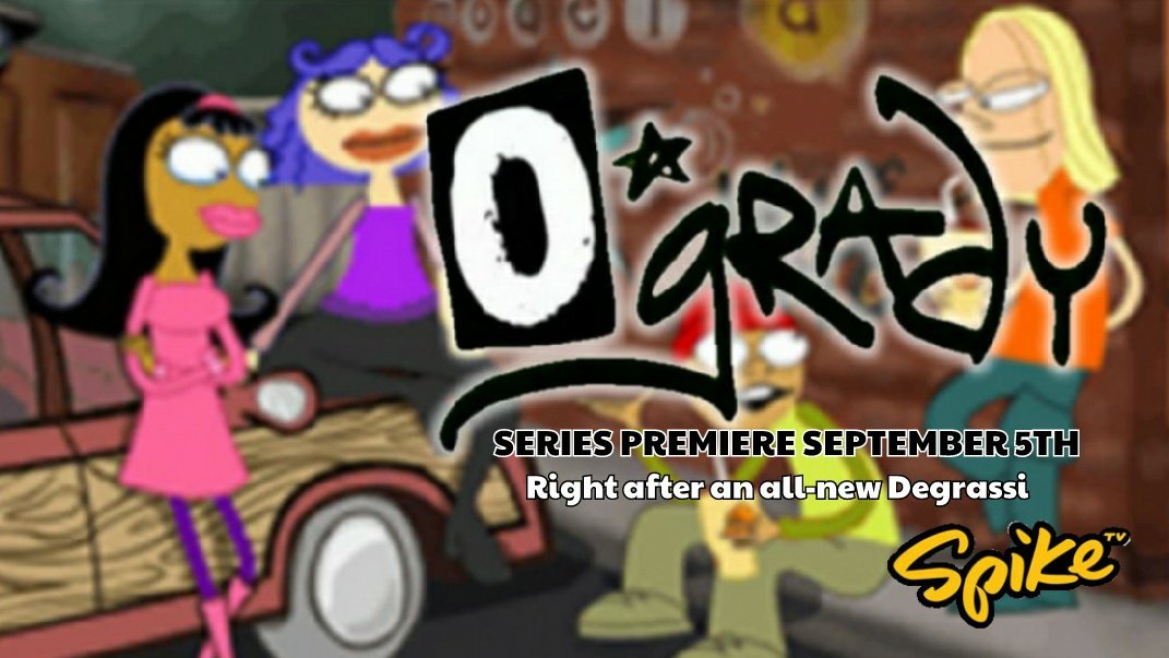 SpikeTeens's tweet photo. Welcome to the weirdness!

O'Grady series premiere September 5th at 12:30a right after an all-new Degrassi, followed by a new RFR at 1a, on #CartoonNetwork!

#OGrady #Weirdness #Soup2Nuts #Spike https://t.co/xRlsmukhVv