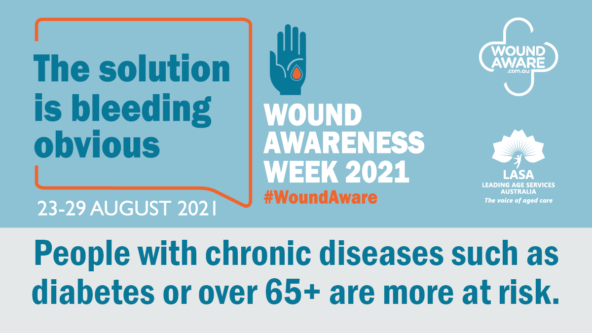 LASANational's tweet photo. We care for #WoundAwareness and we keep older Australians to avoid wounds and there are LASA valued Members who do exceptional things to cure wounds. https://t.co/cMMvwYcPjI