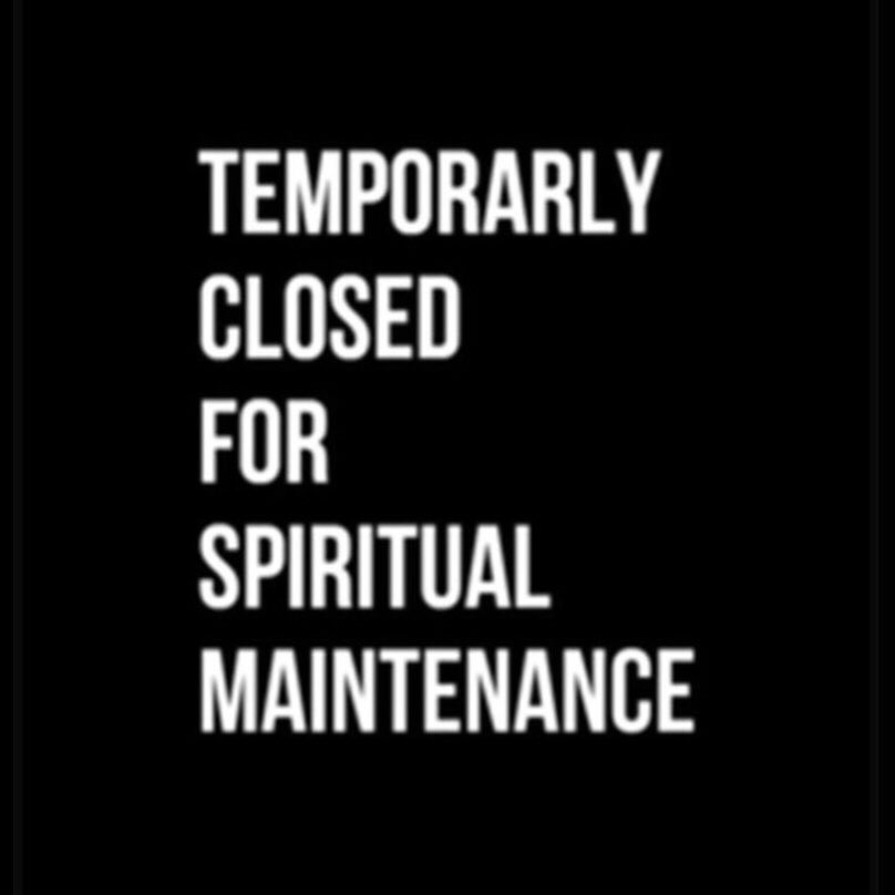 soulbitescom's tweet photo. “TEMPORARILY CLOSED FOR SPIRITUAL MAINTENANCE.”

↘️
We are @soulbitescom sharing L.O.V.E. with https://t.co/nWF9NeNXQe.soul. 
-
#wearesoulbites #sharinglove #soulbites #thisworldneedsagrouphug #spiritualmaintenance #offline #spiritualquotes #spiritualjourney #spiritualgangster https://t.co/ib9782Oa7S