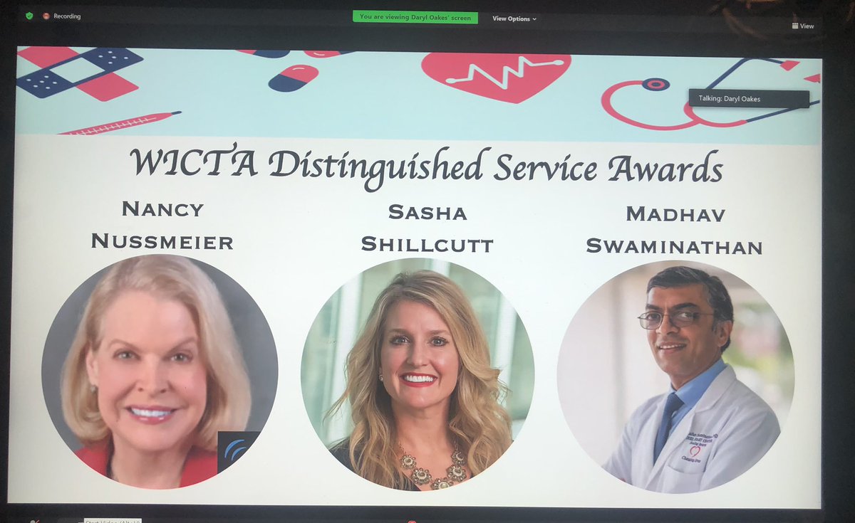 WomenInCTAnes (@womeninctanes) on Twitter photo WICTA distinguished service awards - very well deserved and we thank you all for your contribution to WICTA’s growth! @nancynussmeier <a href="/SashaShillcutt/">Sasha Shillcutt MD</a> <a href="/mswami001/">Madhav Swaminathan</a> WICTA distinguished service awards - very well deserved and we thank you all for your contribution to WICTA’s growth! @nancynussmeier <a href="/SashaShillcutt/">Sasha Shillcutt MD</a> <a href="/mswami001/">Madhav Swaminathan</a>