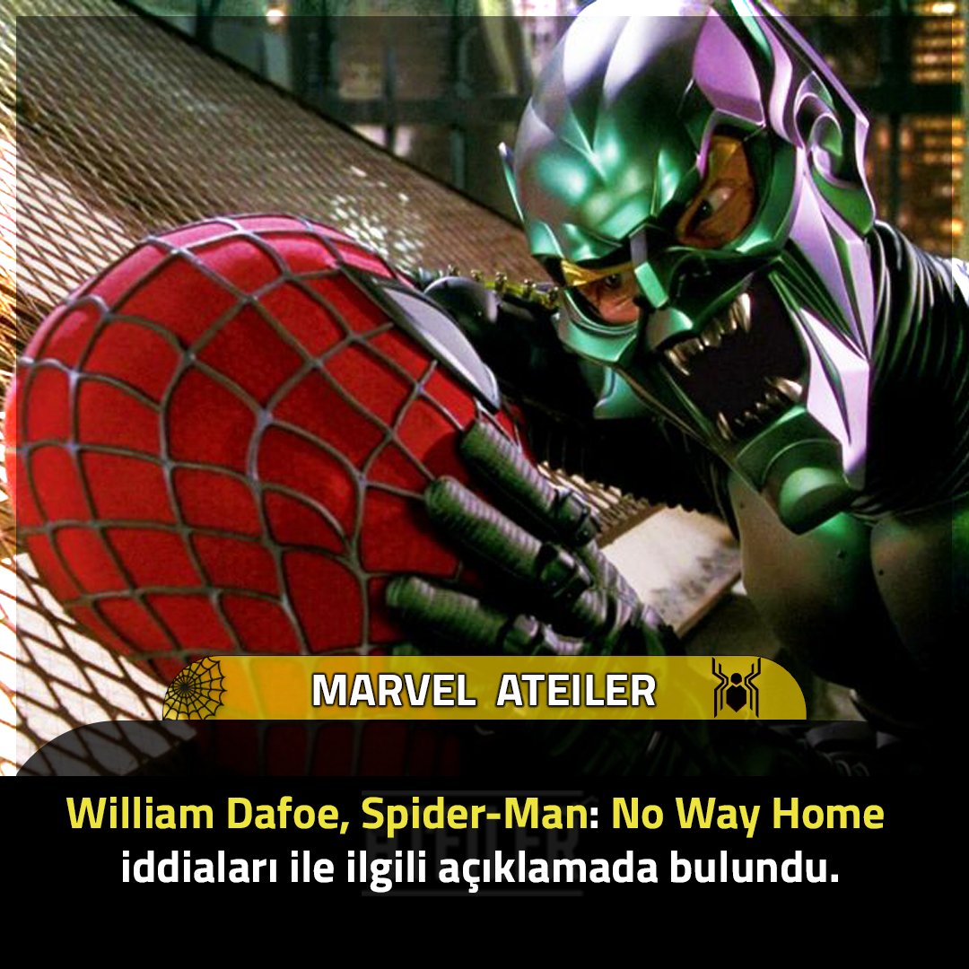 marvelateiler's tweet photo. Spider-Man No Way Home'da yer alıp almayacağı iddiaları için:

Şu anda çok fazla şey yaşanıyor. Bence bu konuda konuşmak için en uygun zaman filmin çıktığı zaman olucaktır.

#marvel #spiderman #spidermannowayhome #greengoblin #williamdafoe #tomholland #spidermanverse #mcu https://t.co/OPK4u77WTs