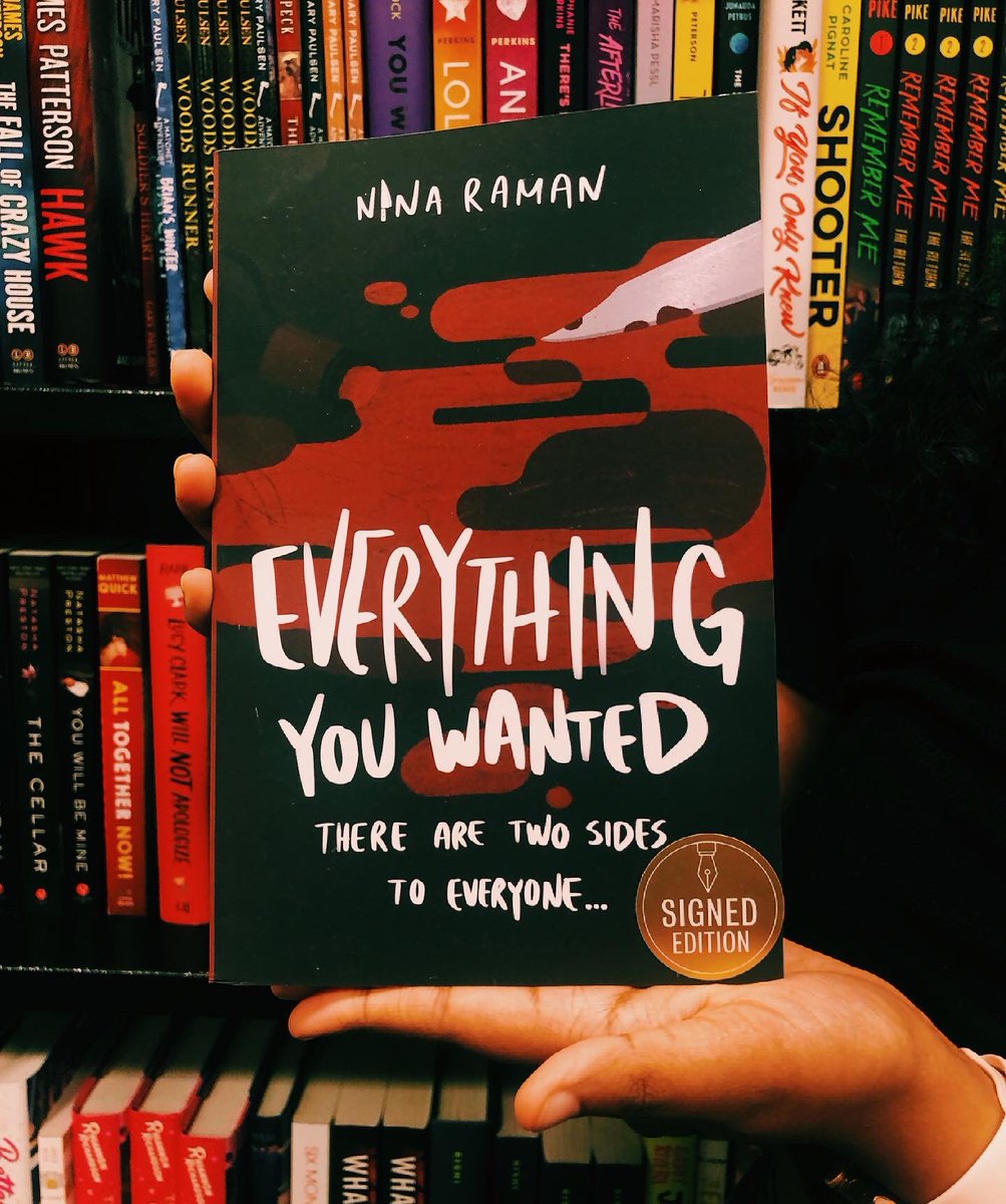 ninaramanwrites's tweet photo. @cohldhands Read my YA murder mystery “Everything You Wanted” by Nina Raman (it’s like Booksmart meets Knives out) 🔪🖤 and you get to support a WOC author😊 It’s available on Amazon and B&amp;N! https://t.co/VZaNOcca1D