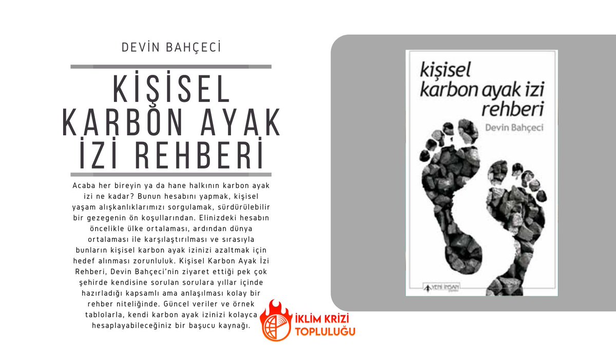Devin Bahçeci'den Kişisel Karbon Ayak İzi Rehberi 📚

#karbonayakizi #karbonizi #kişiselkarbonayakizi #iklim #iklimkrizi #iklimkrizitopluluğu #ikt