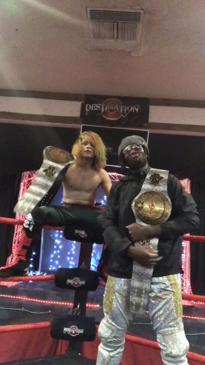 kiddbanditpro's tweet photo. Season 1 Episode 8: Power of Friendship
3 rounds. 1 night. Wild ride. Dives.
New D6W Tag Team Champions!
#prowrestling #indiewrestling #nightmarefactory #santinobros #luchahomies #aew https://t.co/Ta2lVS6I52