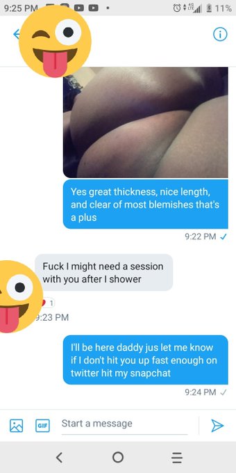 15 pics for $25  15 pics and a vid $35 Sexting $20 until u cum Sexy nude video shout-out $10 Twerk vid