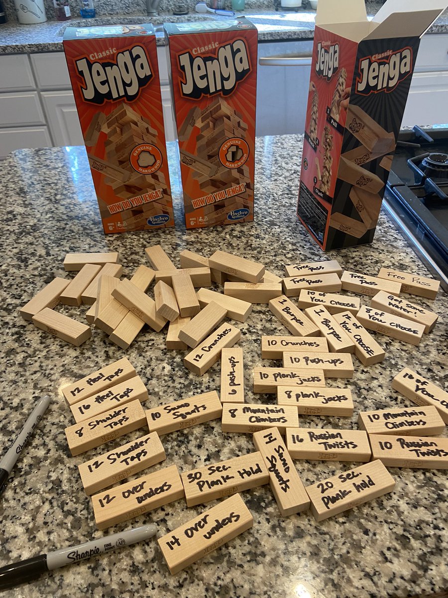 IHMS_Wellness's tweet photo. What our weekends look like! 🤣 Getting ready for some fitness Jenga!! #PhysEd #jenga @IHMiddle https://t.co/hLpw4FOZBE