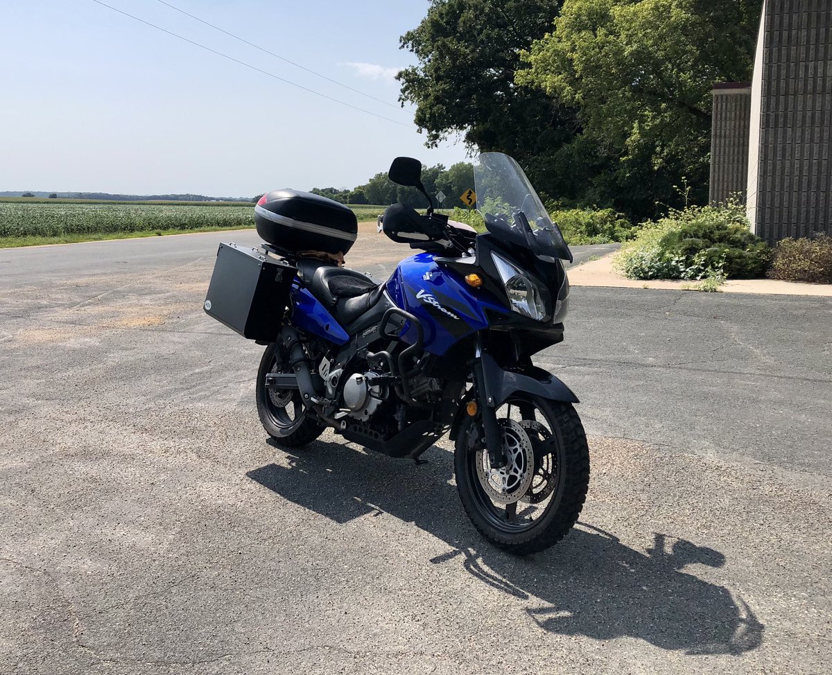 Finally reached 100,000 miles on the Suzuki DL650 V-Strom.  Here’s to many more miles and smiles.  #Suzuki #DL650