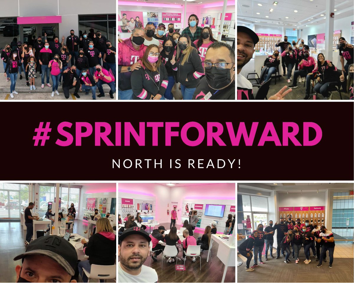 T-Mobile PR North District is Ready!!💪🏻🙌🏼 🥳💗#SprintForward #ALLIN #TMOBILEPR