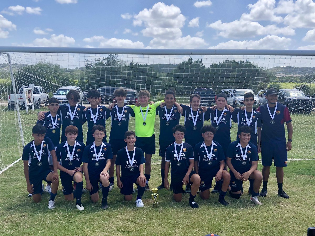 nbarucky's tweet photo. This weekend was a test of endurance. Ryder ran his 1st high school XC meet with @CPHS_XC and played 4 soccer games in SA with @BarcaAcademyATX 06B Garnet. Lots of running in the TX heat but tourney Champions was a nice way to end it.  ⚽️ 🏃 https://t.co/xTSW3g85uK
