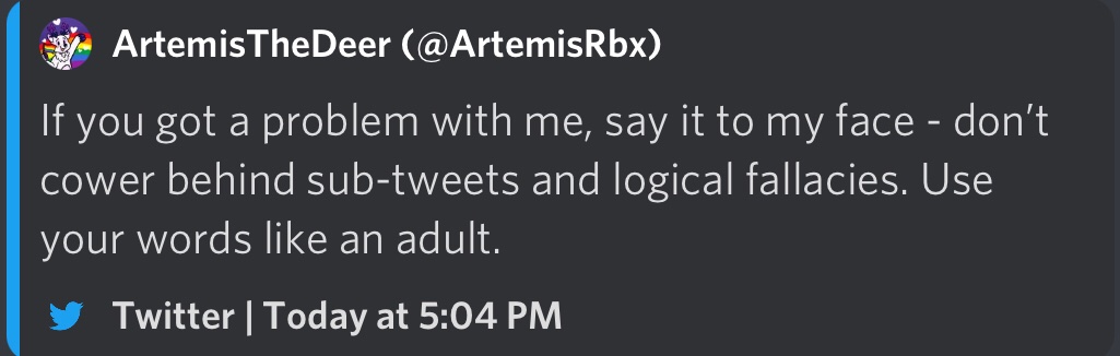 Etralis1's tweet photo. @MyUsernamesThis @ArtemisRbx @berezaagames Oh btw you should consider telling him to not talk shit when he blocked me, if he wants to chat with words id love to have an actual conversation with words, im not trying to hide behind a screen 🤷‍♂️ https://t.co/sStWDOc4nN