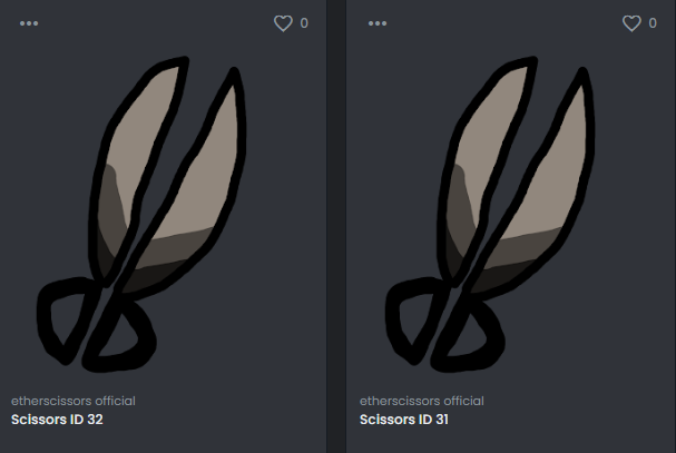 Ether_paper's tweet photo. Oh, looks like I missed these 2 Scissors while listing today. Let's give them away!

🥳🎉To enter the giveaway:
- Follow @Ether_paper and @OsrsPunks 
- Like &amp; RT
- Tag 2 friends

Winner announced in 24 hours.

#NFTs #EtherPaper #EtherRock #NFTGiveaways https://t.co/WmgZ2XHail