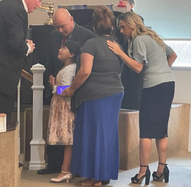 Manny_479's tweet photo. My daughter was saved at camp earlier this year! Today she follows the Lord in baptism! https://t.co/xEez7PTlyh