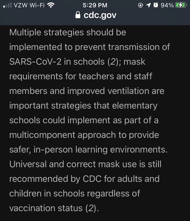 @MWZH1 @HemlockHouse @satya_hegde @WSJ @yoncabulutmd It also says that improved ventilation makes a difference in reducing the transmission of this virus and that schools should use a combination of tools, including masking, to minimize spread.