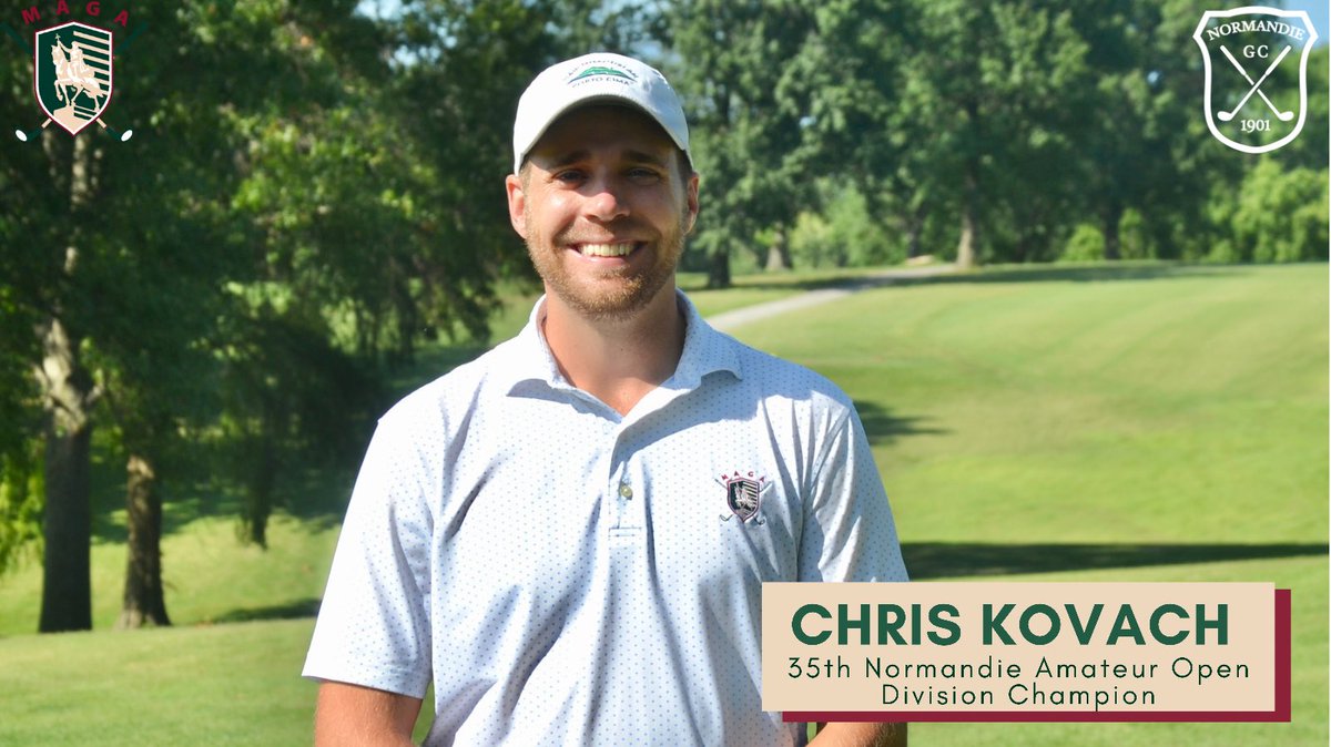 MetAmateurGA's tweet photo. Chris Kovach 🥇

35th Normandie Amateur Open Division Champion 

#NormandieAm https://t.co/404C1WyLEg