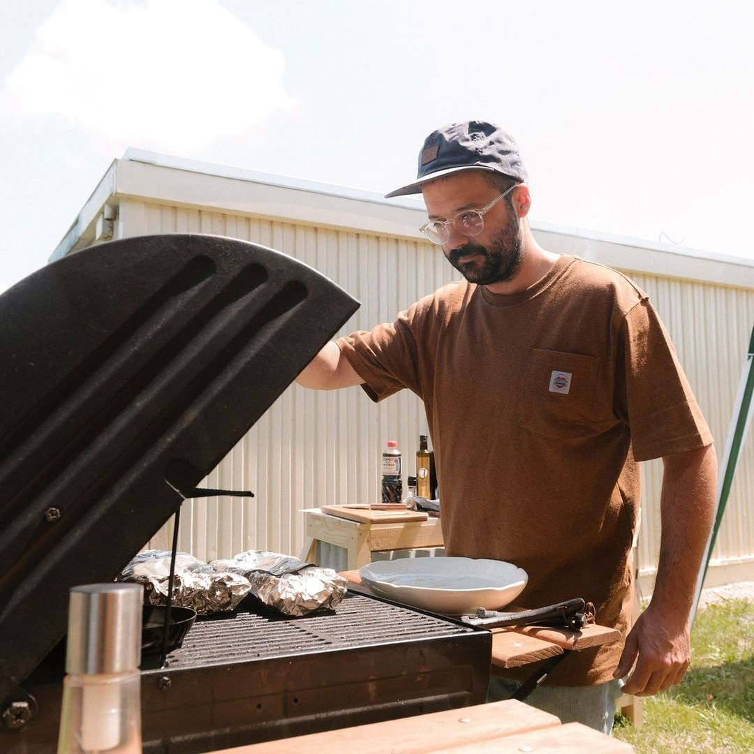 Carhartt's tweet photo. Friend of Carhartt Julian @okappi_ began exploring carpentry out of his great-uncle’s shop, set up at his grandparents’ home. From there, he grew his business crafting unique products out of recovered wood. #CarharttEurope #FriendsofCarhartt https://t.co/4jHSnzeehG