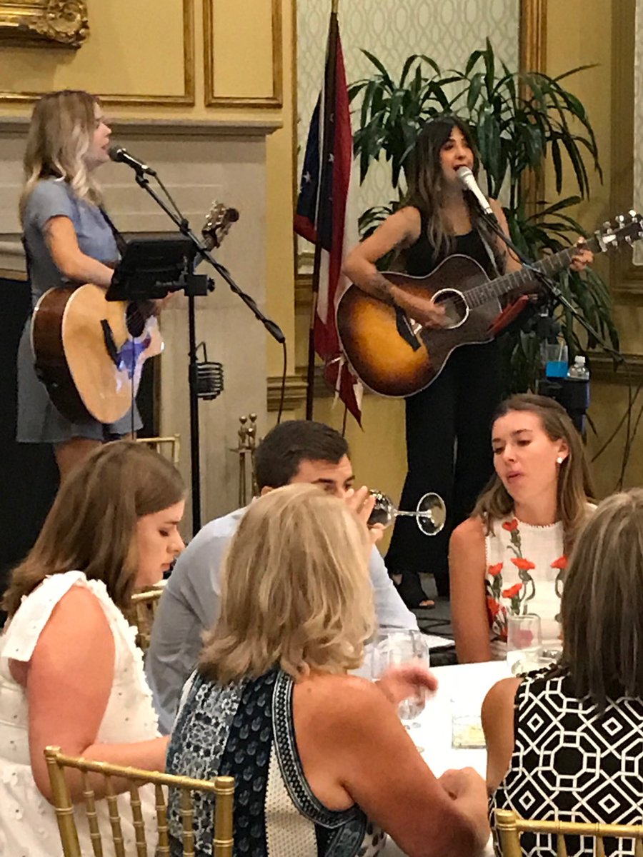 BCHS_Rebels1955's tweet image. BCHS grads Lauren Letsinger and Ashley Thomas and their band “Rucca” performing at the American Cancer Society Golf Outing VIP dinner. Outstanding singers!