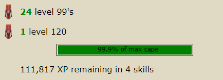 Odiras_RS's tweet photo. My hardcore ironman is ready to max next Sunday. I'm also remaxing my 'main' on that day which only needs about 1100xp. https://t.co/BnGaPMkvj0