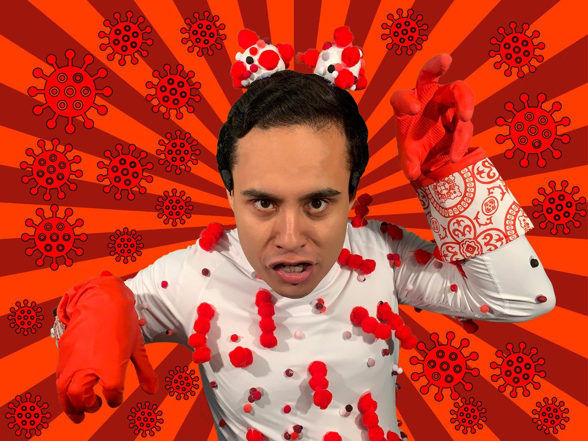 Today is the LAST DAY to meet The Rona at the @toronto_fringe !!

🦸Superpower: Spreading the virus and attacking the immune system 🦠🦠 and being a 🐓block
🦹🏼Kryptonite: Face masks and hand sanitizer😷 
🍌Fave snack: corona 🍺

Toronto Fringe until Aug 22
🌟CaptainCondom.