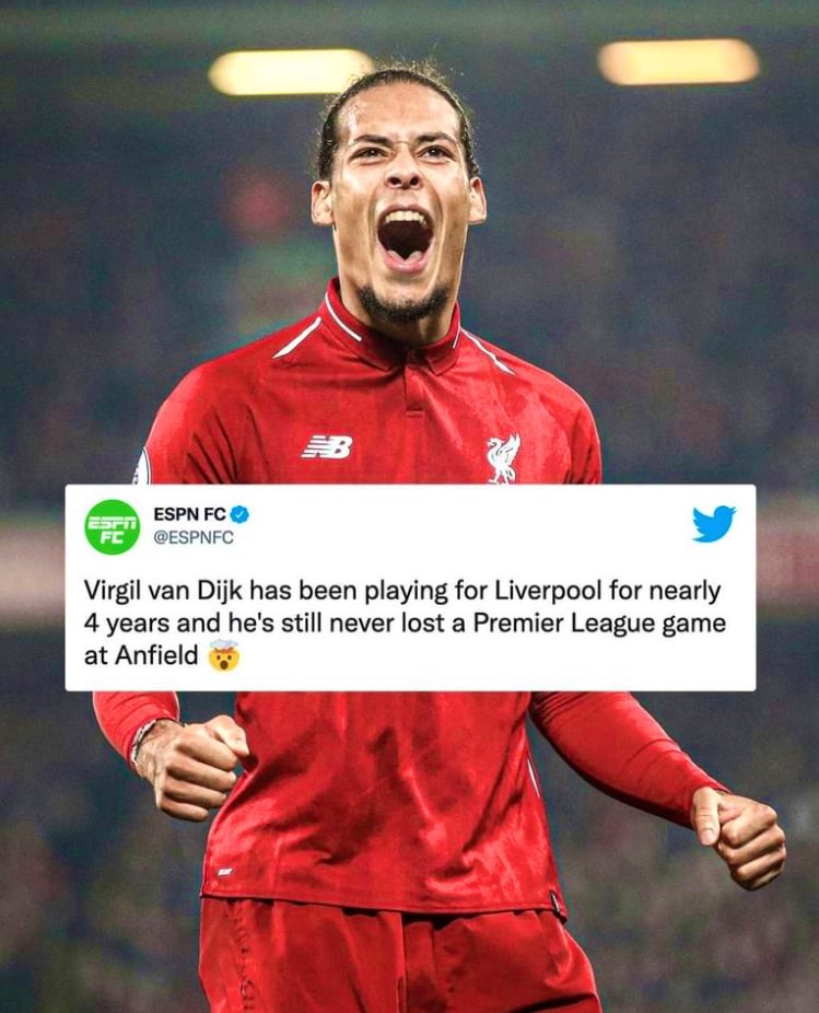 JayNaylor's tweet photo. What a stat that is ! @VirgilvDijk #virgilvandijk #vandijk #lfc #liverpoolfc #ynwa https://t.co/BWZLLUtIl5