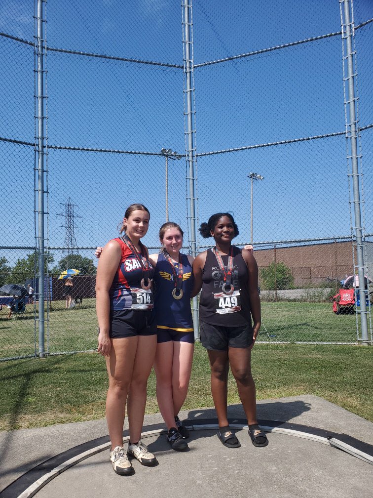 weather_geek5's tweet photo. AO U16 Provincial Championships Day 2 Jasmine Broere bronze in hammer and shot put @SaugeenTrack https://t.co/tw6dsLVvlO