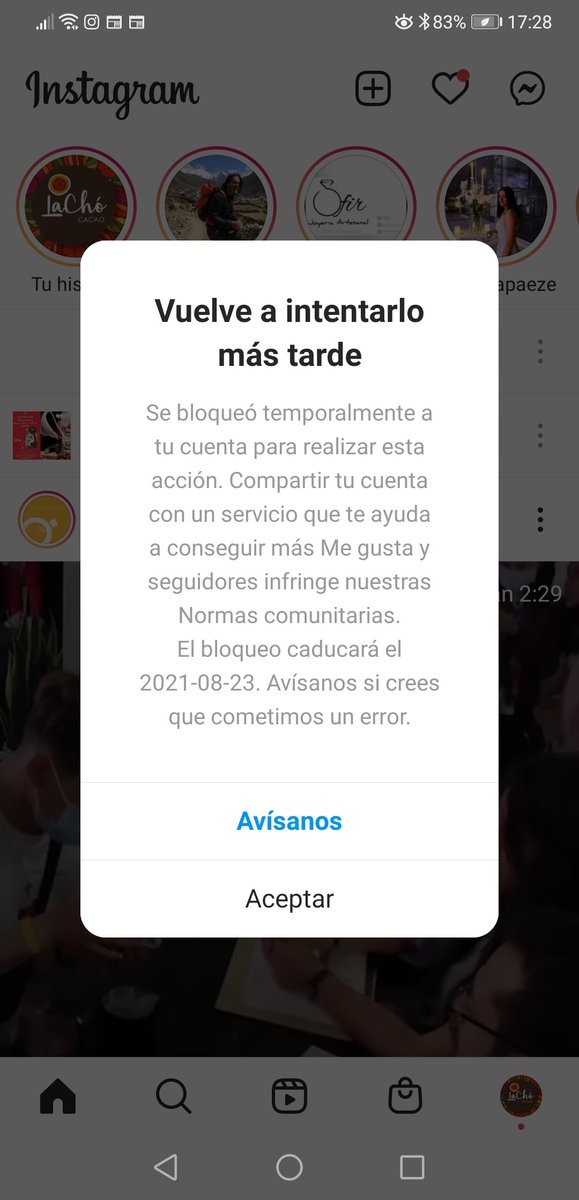 lourdespaez's tweet photo. @instagram please help thete is a bug or error that had cancelled my account, no one answers my request https://t.co/dewreFtEjj