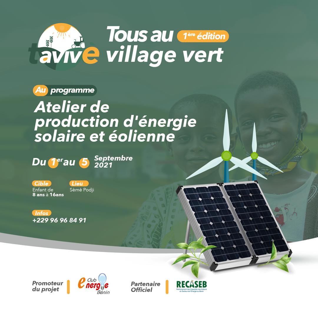 cenerb_ong's tweet photo. Lors du TAVIVE, vos enfants réaliserons des expériences de production d'énergie solaire et éolienne.
#TAVIVE
#RECASEB
#UE https://t.co/XLHnzjvgAY