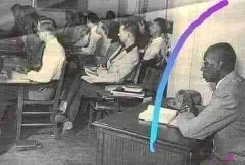 KobbyKyei_'s tweet photo. George McLaurin, the first black man admitted to the University of Oklahoma in 1948, was forced to sit in a corner far from his white classmates. https://t.co/DE8gnjkcKN