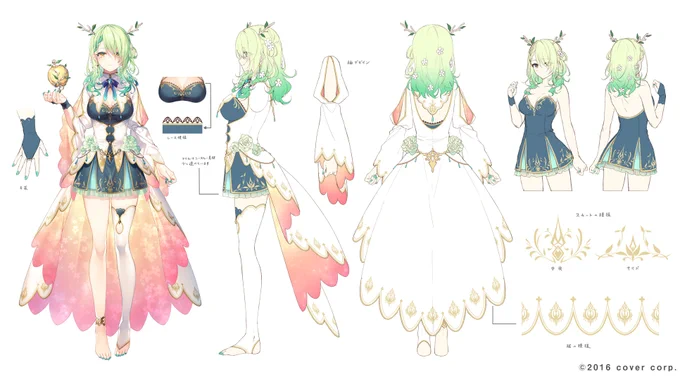 Hololive English -議会-所属『Ceres Fauna(セレス・ファウナ)』ちゃんの三面図になります🌿

#hololiveEnglish
#holoCouncil
#FirstFaun 