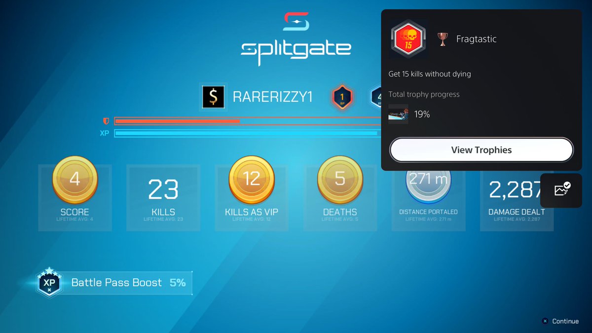 RARE_1's tweet photo. This game is so much LESS STRESSFUL than dealing with constant campers &amp; sweats playing for imaginary million dollar prize money!!! #FSBMM #PS5Share, #Splitgate https://t.co/h0Y88KfMqw