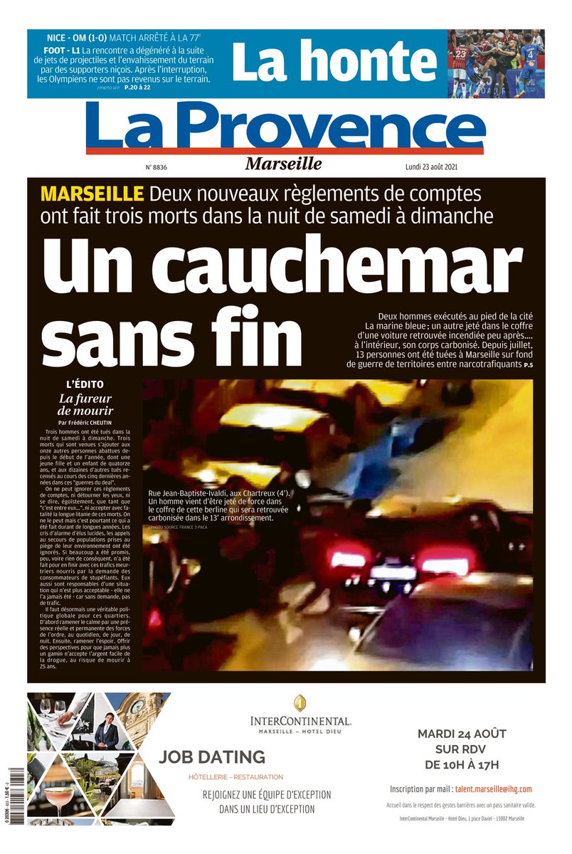 A lire ce lundi dans <a href="/laprovence/">La Provence</a>