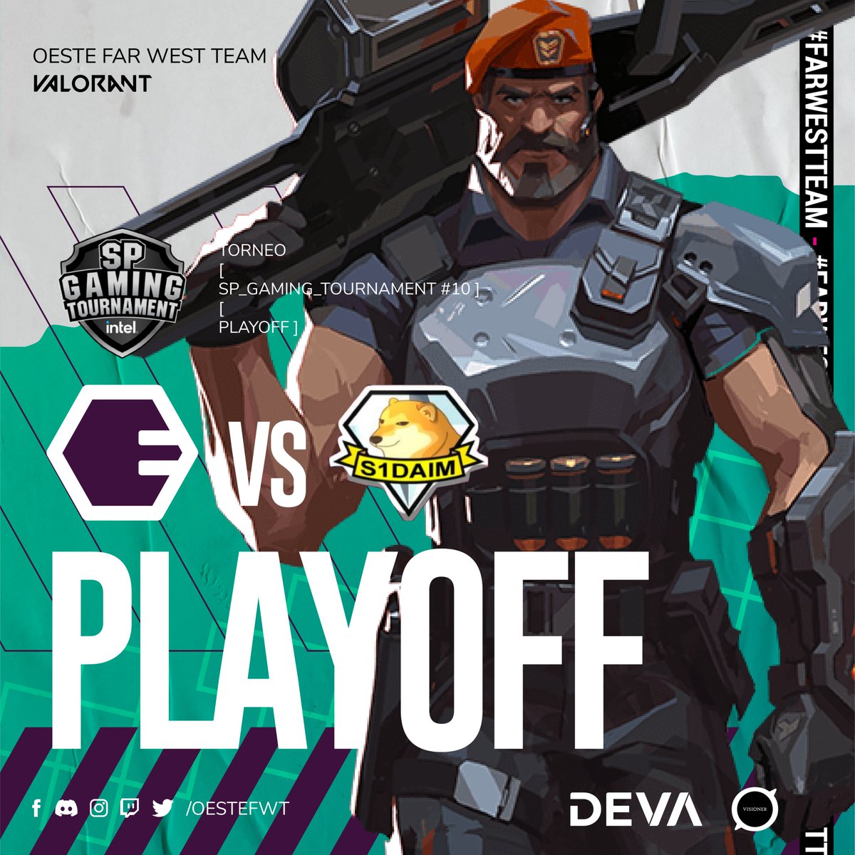 OesteFwt's tweet photo. 🔥 VAMOS EL OESTE!! @spgtchile
Fase de PlayOff
📅HOY vs S1DAIM
🕕20hs🇨🇱 / 21hs🇦🇷
.#csgo #esports #chilegamer #torneos #twitch #counterstrike #shooter #valorant #fps #gaming #gamer #csgochile #csgolatam #gaming #esport #riot https://t.co/TAtjwXV0sj