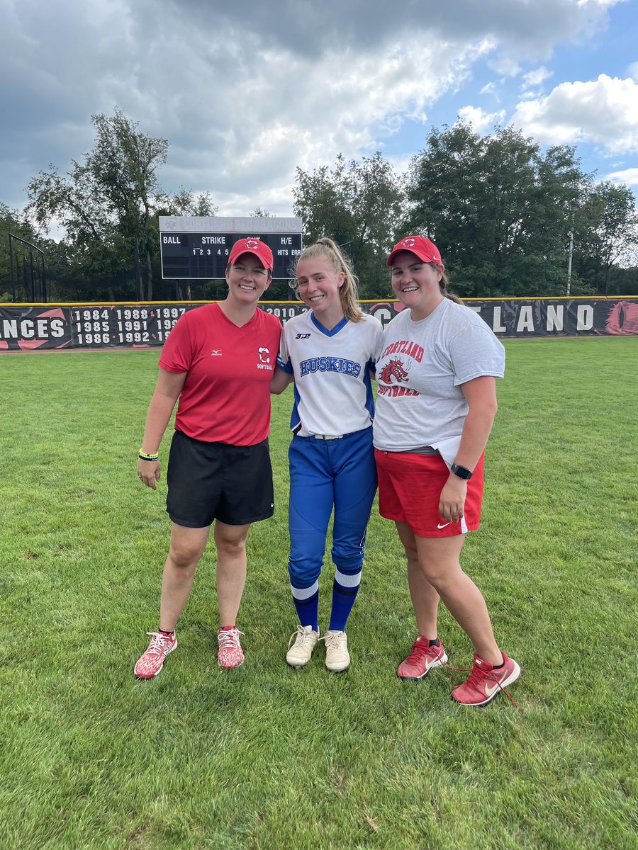 Thank you <a href="/CoachMollyO/">Molly O'Donnell</a> @CoachLachall and <a href="/CortlandSB/">Cortland Softball</a> for a great camp and an awesome day!  

<a href="/CoachJoeHuskies/">Joe Porcelli</a> <a href="/Johnknopf10/">John Knopf</a>