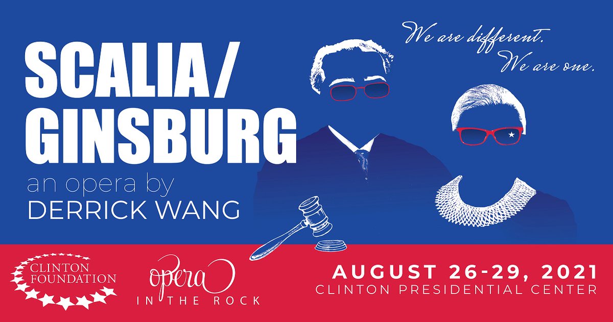 Do you have your tickets for <a href="/ScaliaGinsburg/">Scalia/Ginsburg (the opera)</a>: an Opera by Derrick Wang at the Clinton Center? The show, presented in partnership with <a href="/operaintherock/">Opera In The Rock</a>, runs this Thurs, Aug 26, through Sun, Aug 29.

Purchase your tickets: wjcf.co/37ddtNO