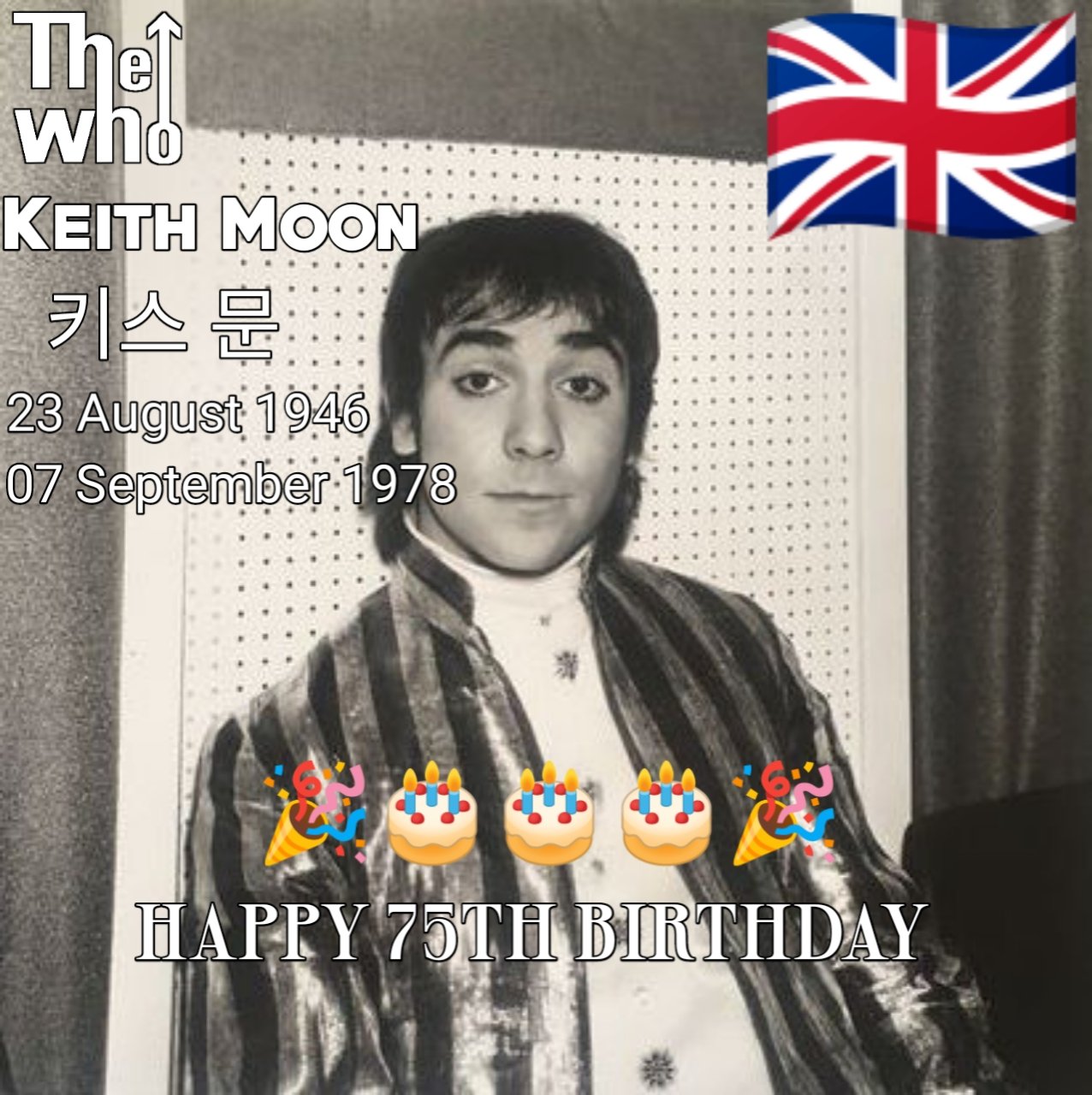   Happy Birthday Legendary Drummer The Who,sir Keith Moon      