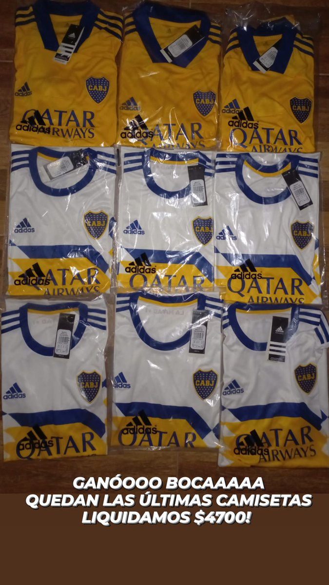 HechoCon3D's tweet photo. GENTE!
Estamos liquidando estas camisetas de Boca, tenemos varios talles. 
Son originales nuevas con etiquetas.
En liquidación a $4700 c/u
Realizamos envíos a todo el país!!
Podes consultar o pedir por MD

SE AGRADECE UN RT 🙏 https://t.co/cPvUfjdF4K