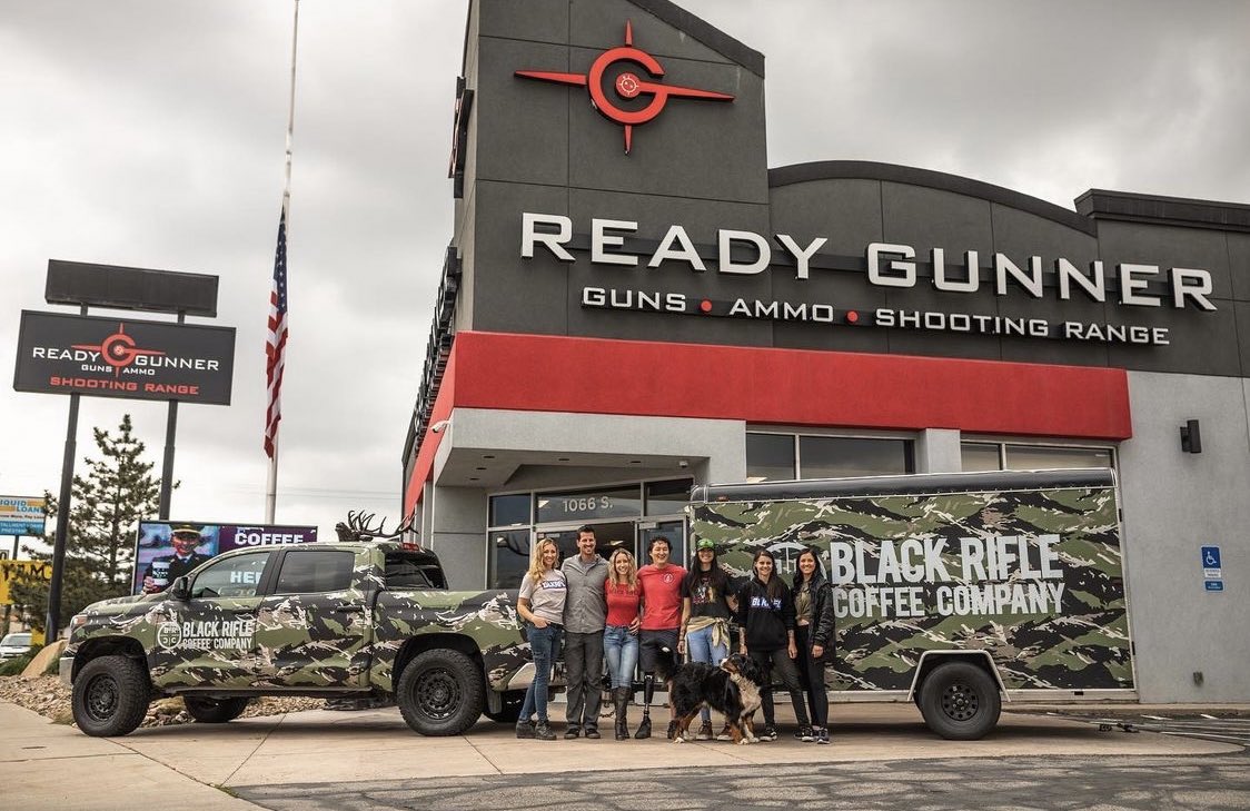 When good friends stop by! <a href="/blckriflecoffee/">Black Rifle Coffee</a> #readygunner