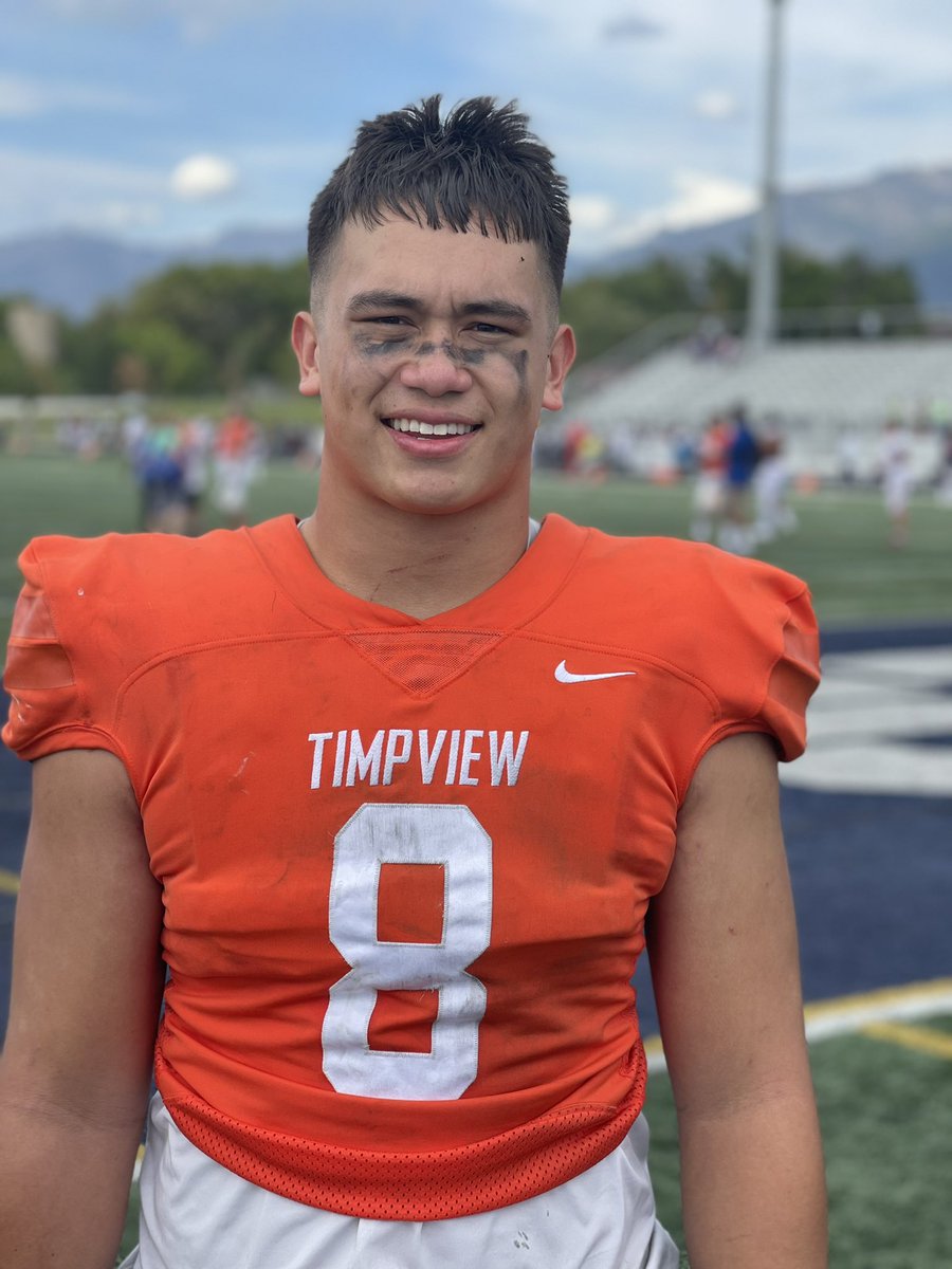 OFFA_Academy's tweet photo. 3⭐️ BYU commit Braxton Fely, Timpview HS purely dominates the LOS at the triple header this weekend @CCHSFOOTBALL_ #TBirdfootball #OFFA #Elite #LinemenHQ #TrenchTownUSA @T_BirdFootball https://t.co/zCV2P1F6dI