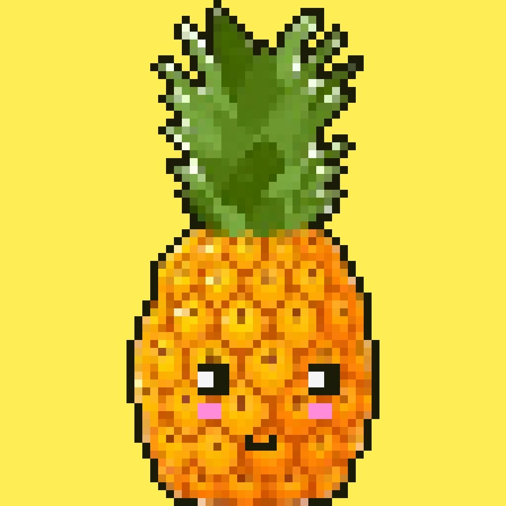 Pixel_ArtDesign's tweet photo. #pixelart #kawaii #pineapple #kawaiifood #pixelartist https://t.co/T8NgxB1efD