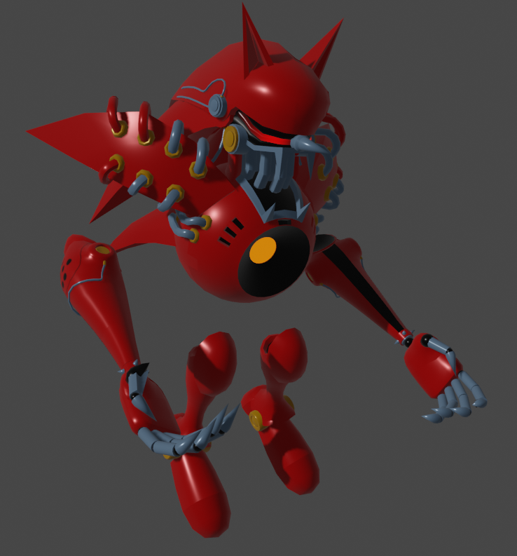 Lugana Rysniq on X: New Model: Mecha Sonic (Sonic 2)   / X