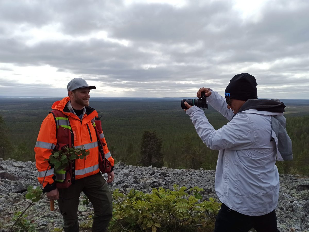 CritProductions's tweet photo. As good a place as any to update your profile pictures with our professional #photographer Andres! Spotlight at the peak of the @AurionResources Aamurusko #Gold project 🇫🇮

#SpotlightMining #mininggeeks #exploration #mining #Finlandmining https://t.co/ADVcL9ZLCi