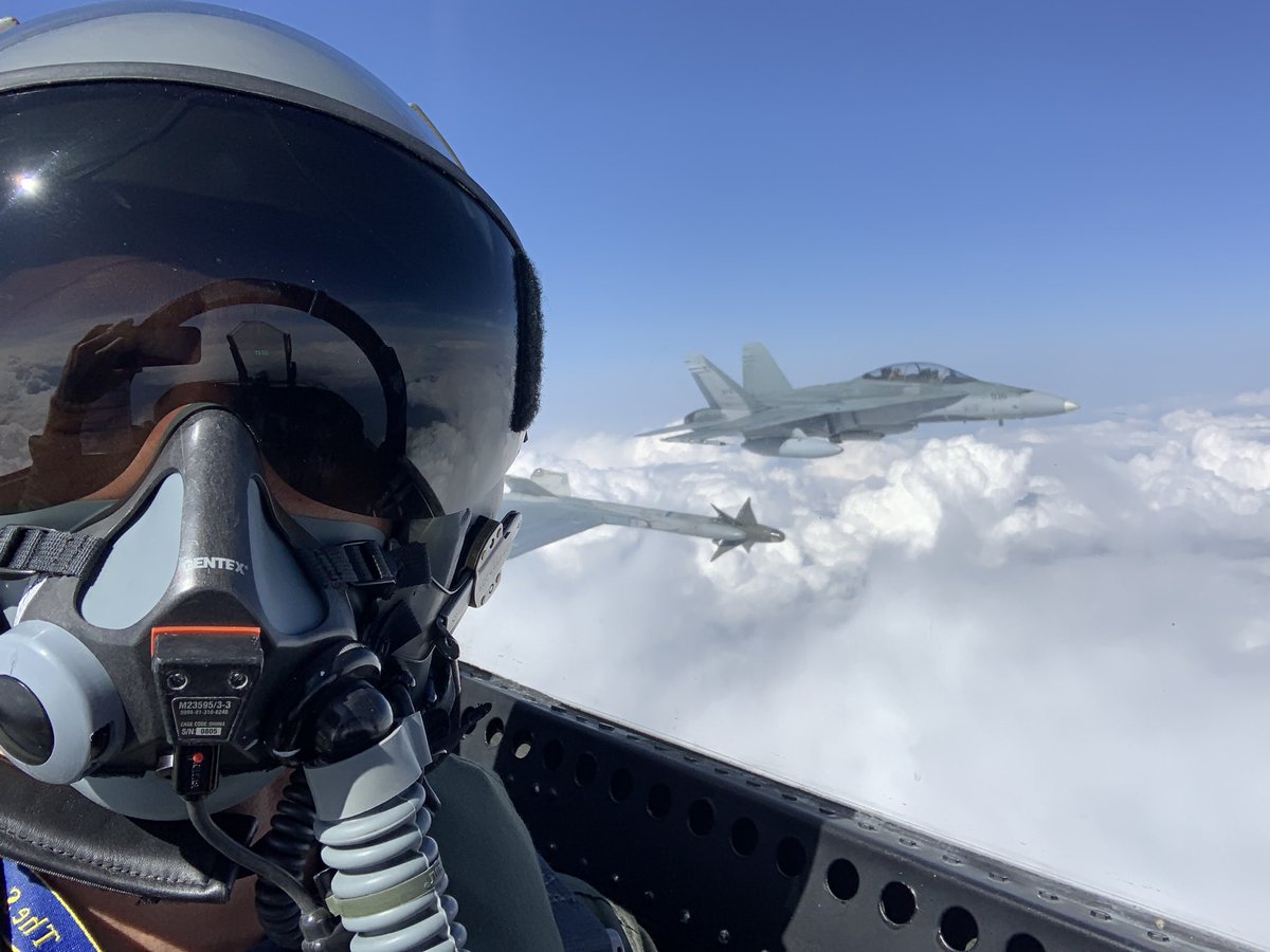 Astro_Kutryk's tweet photo. Wrapping up a productive week in Cold Lake. Good training, amazing friends, and what is still the nicest flying airplane I’ve ever piloted. Merci #4wing and @ARC_RCAF @RCAF_Comd pour une autre bonne semaine d’entraînement. #backinthesaddle https://t.co/vMmZLrF17u